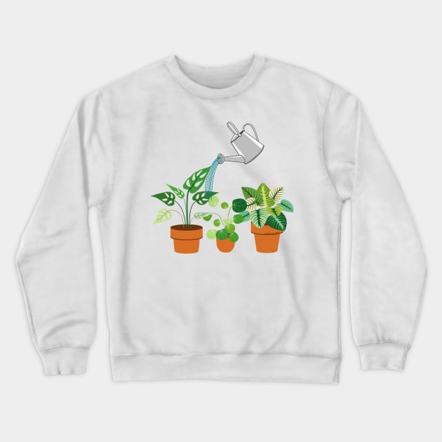 I Wet My Plants - Gardening Crewneck Sweatshirt by Designoholic